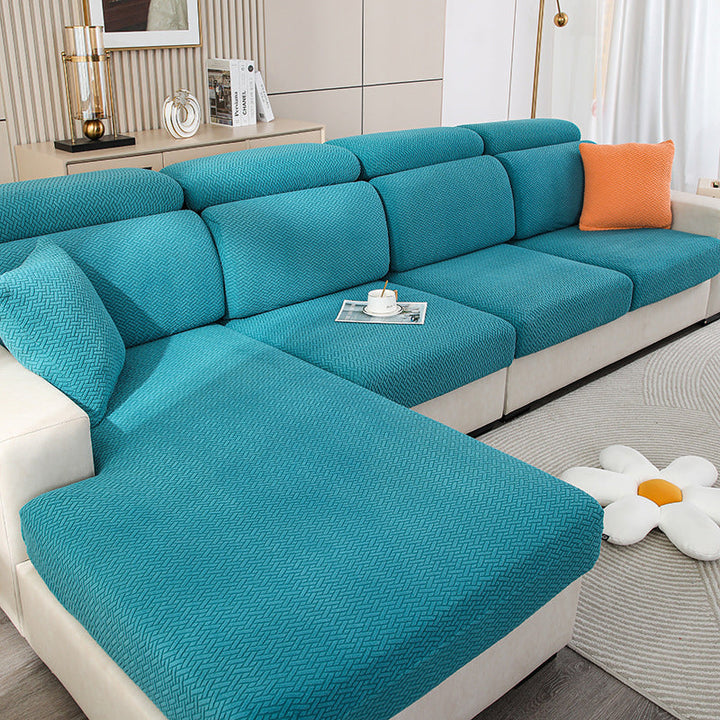 Wrap-around stretch sofa cover |