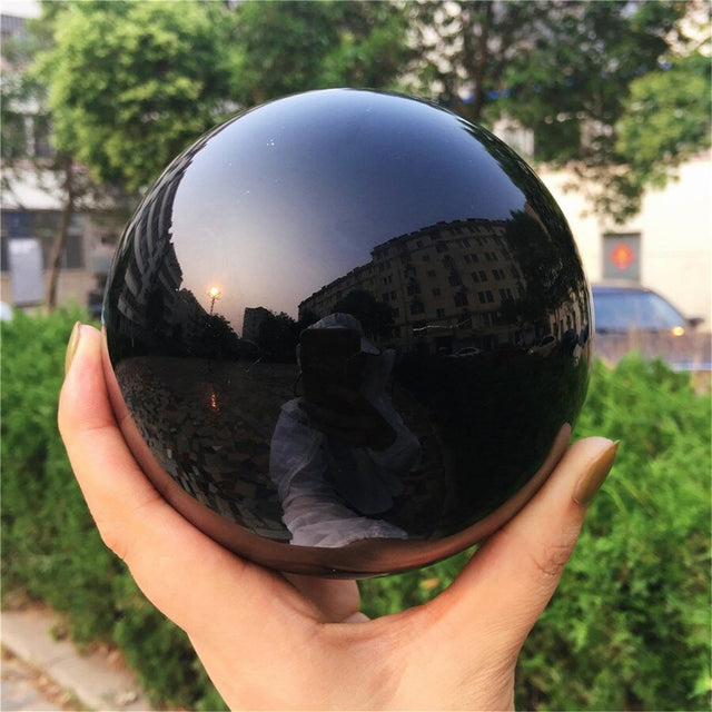Obsidian Krystal Kugle Dekoration