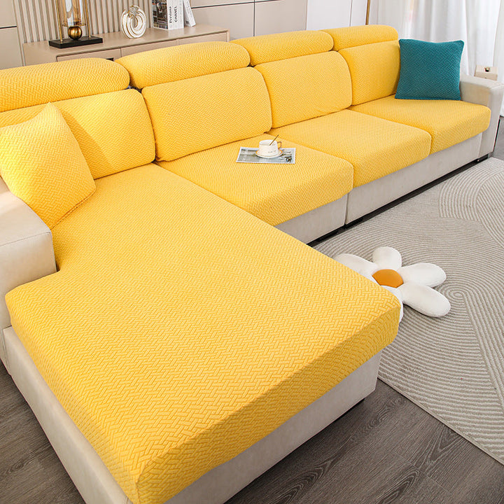 Wrap-around stretch sofa cover |
