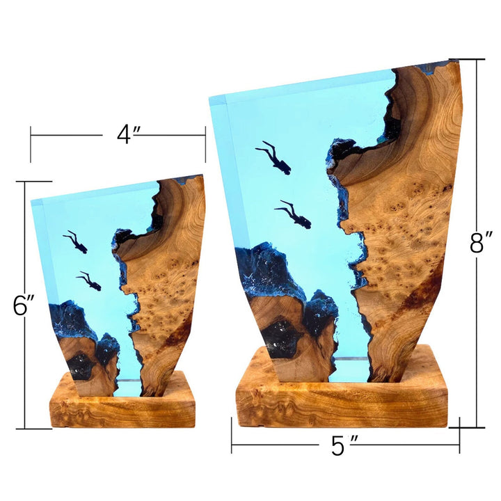 Stilfuld Ocean Karst Dykker Bordlampe til Dit Hjem