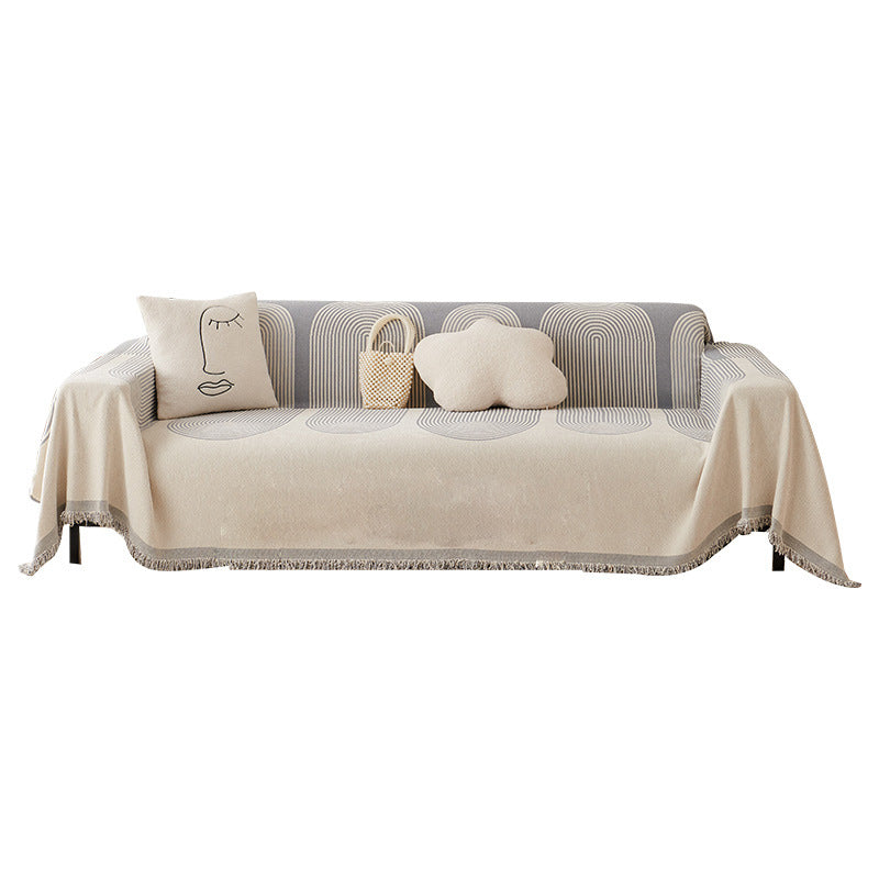 Dobbelt Sidet Chenille Sofa Betræk |