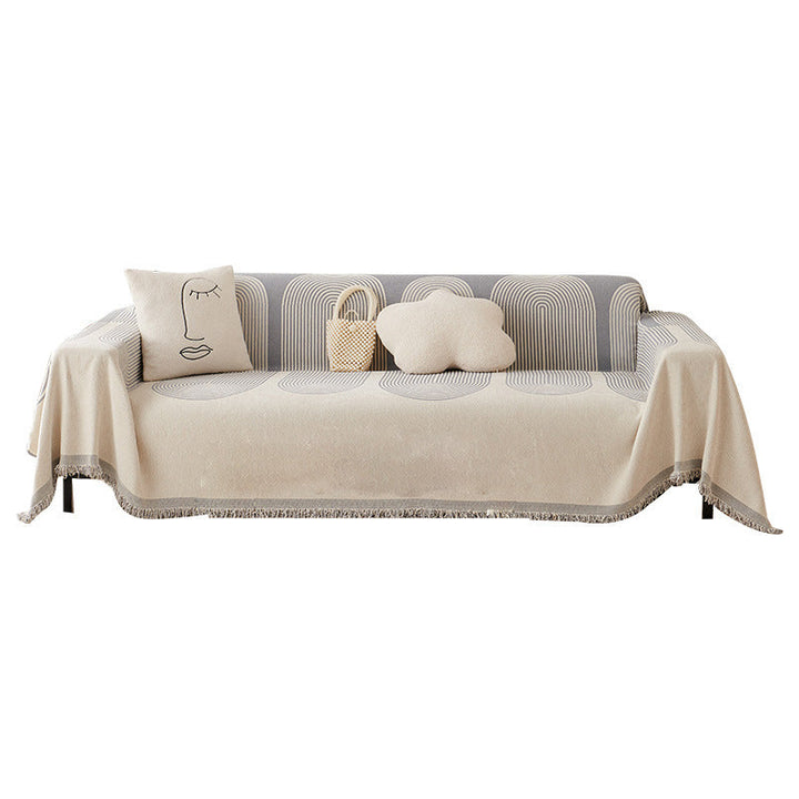 Dobbelt Sidet Chenille Sofa Betræk |