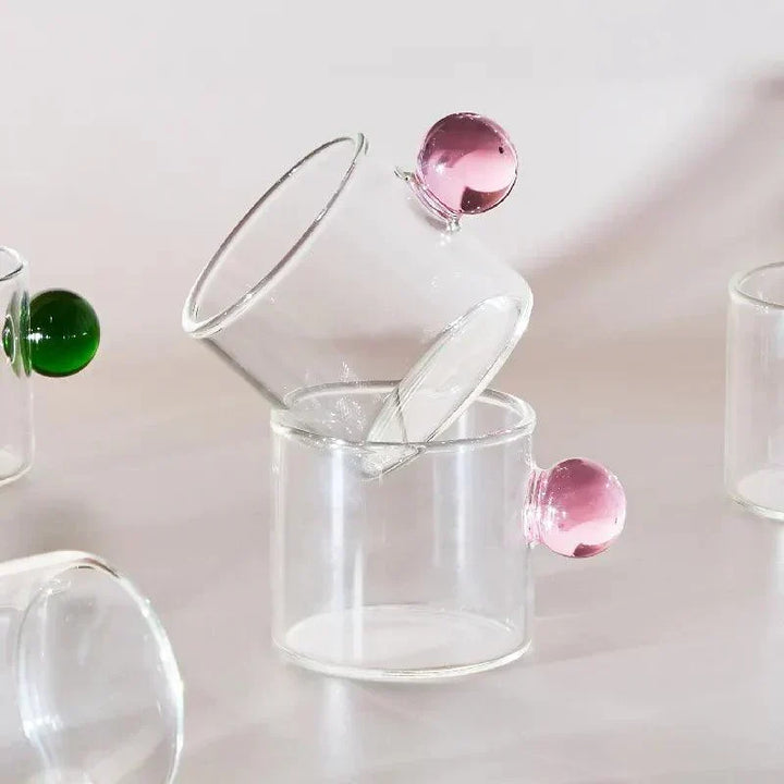 Behandlet Espresso Glas Kop Sæt af 2