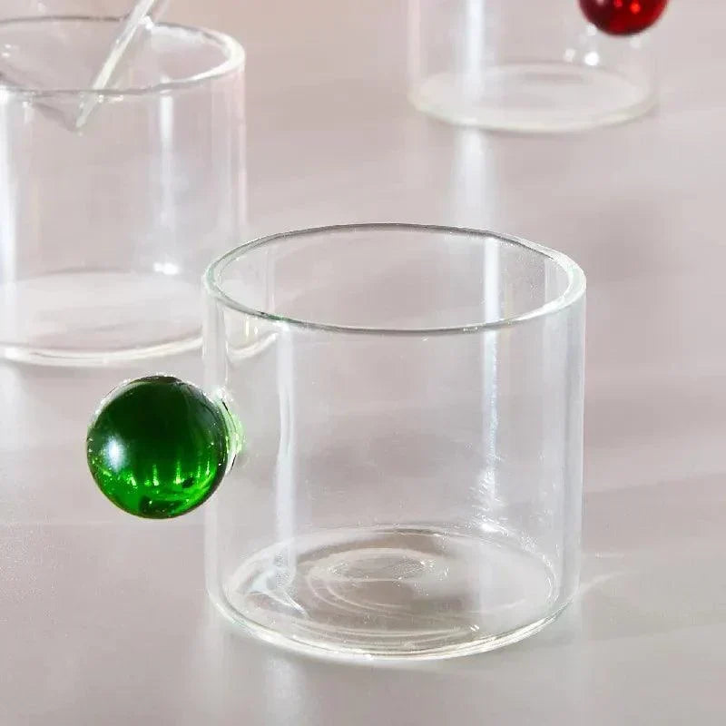 Behandlet Espresso Glas Kop Sæt af 2