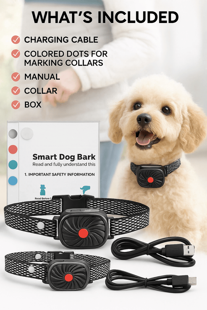 BarkLess Nano – Blid Anti-Bark Krave til Hvalpe &amp; Små Hunde