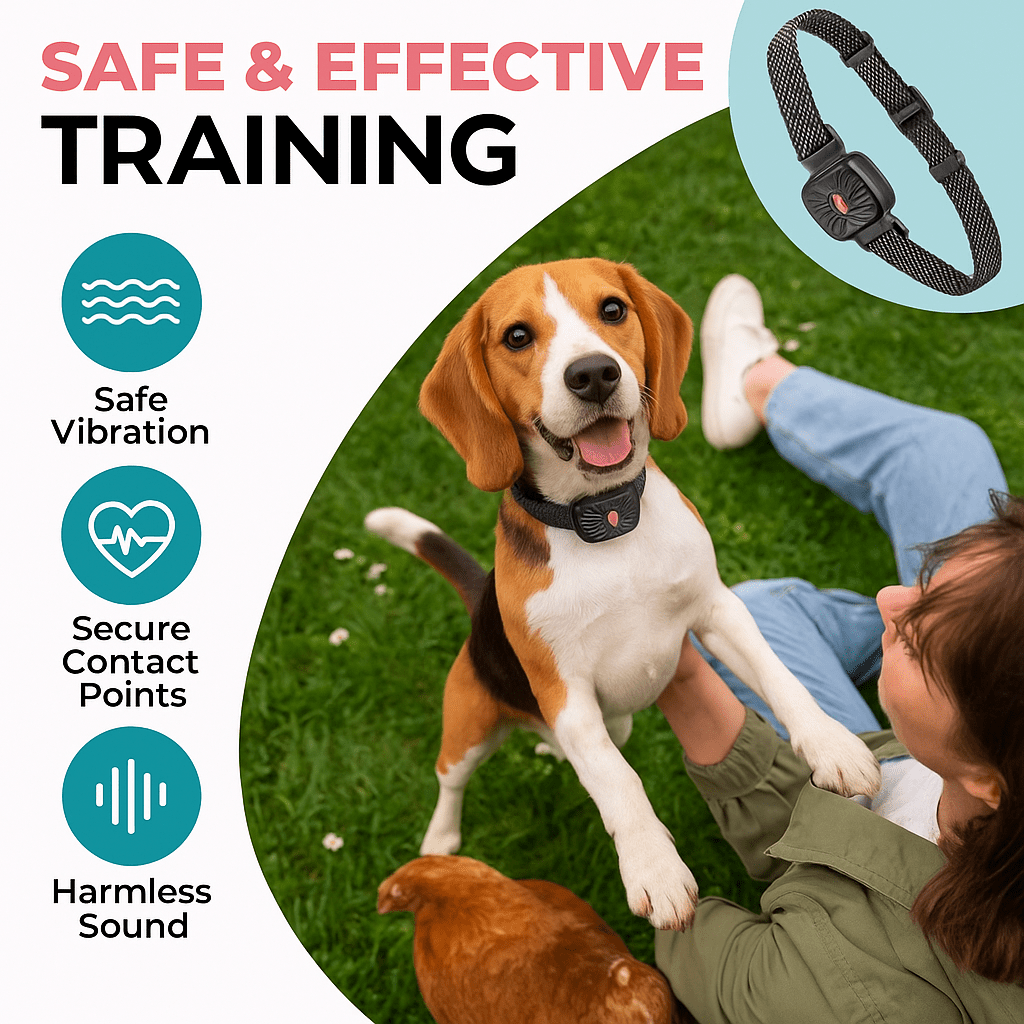 BarkLess Nano – Blid Anti-Bark Krave til Hvalpe &amp; Små Hunde