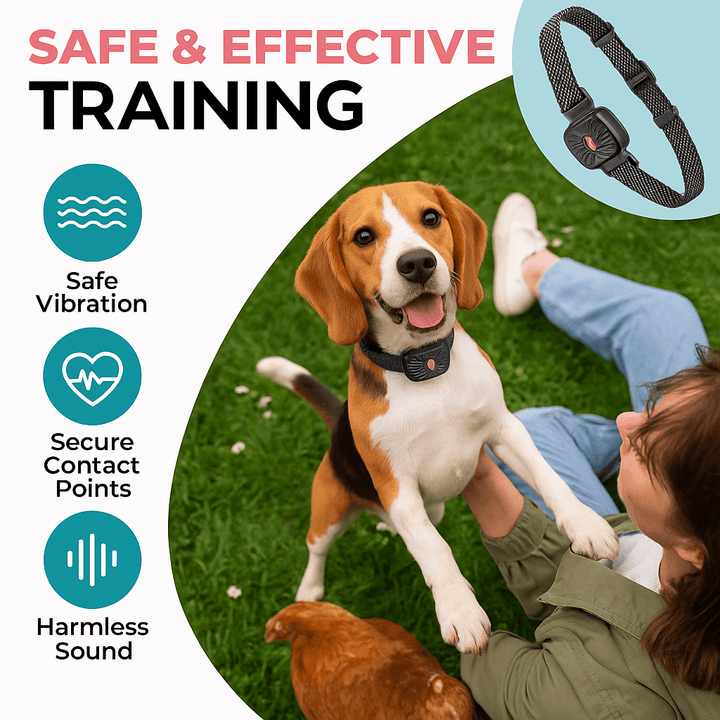 BarkLess Nano – Blid Anti-Bark Krave til Hvalpe &amp; Små Hunde