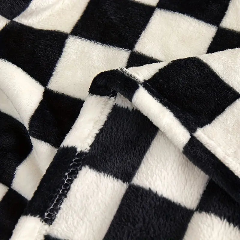 Klassisk Tjekket Plaid – Blød og Varm Plaid til Sofa og Soveværelse