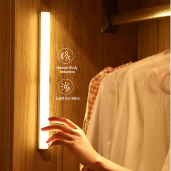 LED Nattelys Sensor Træ Sengestel