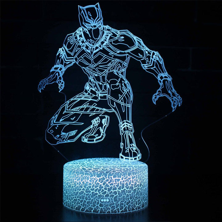 3D Lampe Marvel Black Panther Stealth