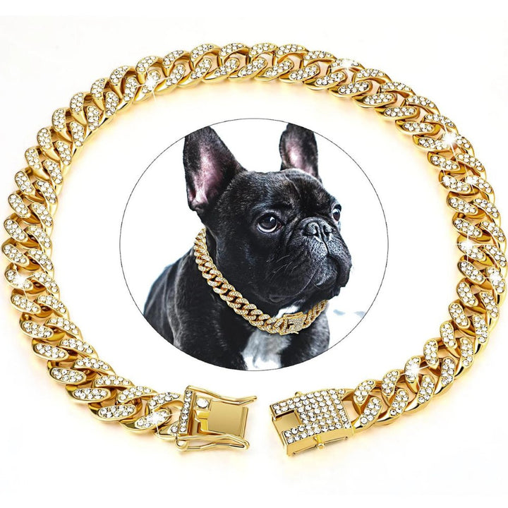 BlingPaws • Hund Guld Kæde Halsbånd