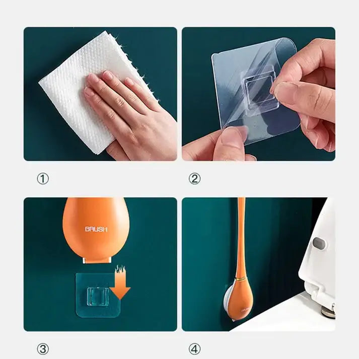Elegant og hygiejnisk toiletbørste lavet af silikone - SmartBrush