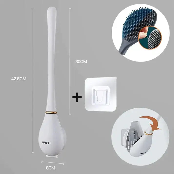 Elegant og hygiejnisk toiletbørste lavet af silikone - SmartBrush