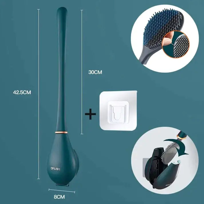 Elegant og hygiejnisk toiletbørste lavet af silikone - SmartBrush
