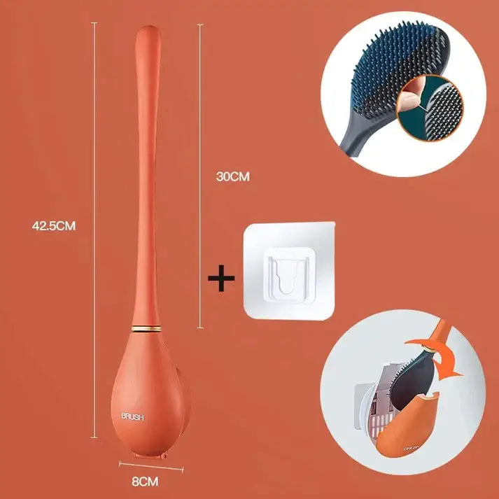 Elegant og hygiejnisk toiletbørste lavet af silikone - SmartBrush
