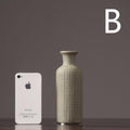Brun Beige grå Keramisk Blomsterkrukke │ Hjemme Dekorationsartikel