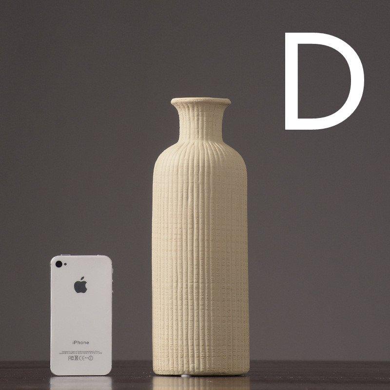 Brun Beige grå Keramisk Blomsterkrukke │ Hjemme Dekorationsartikel