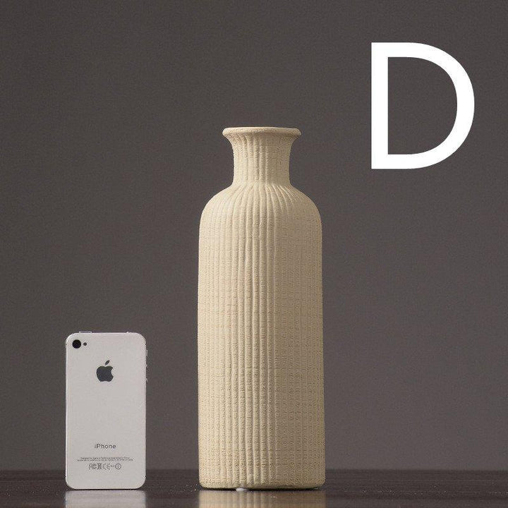 Brun Beige grå Keramisk Blomsterkrukke │ Hjemme Dekorationsartikel