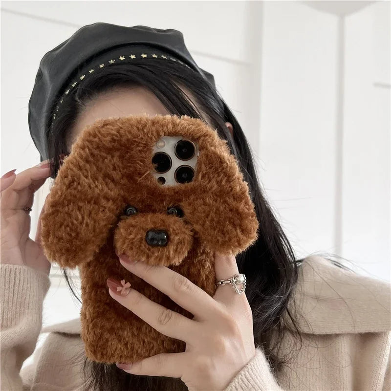 Sød Hund Fluffy Snuggly iPhone Cover