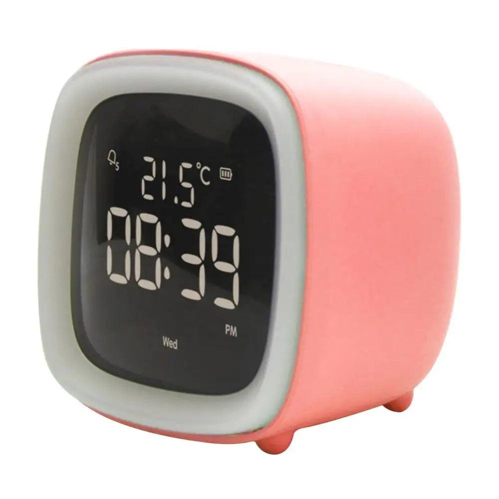 BunnyGlow - LED Vækkeur – Nattelys med Digital Skærm &amp; Timer