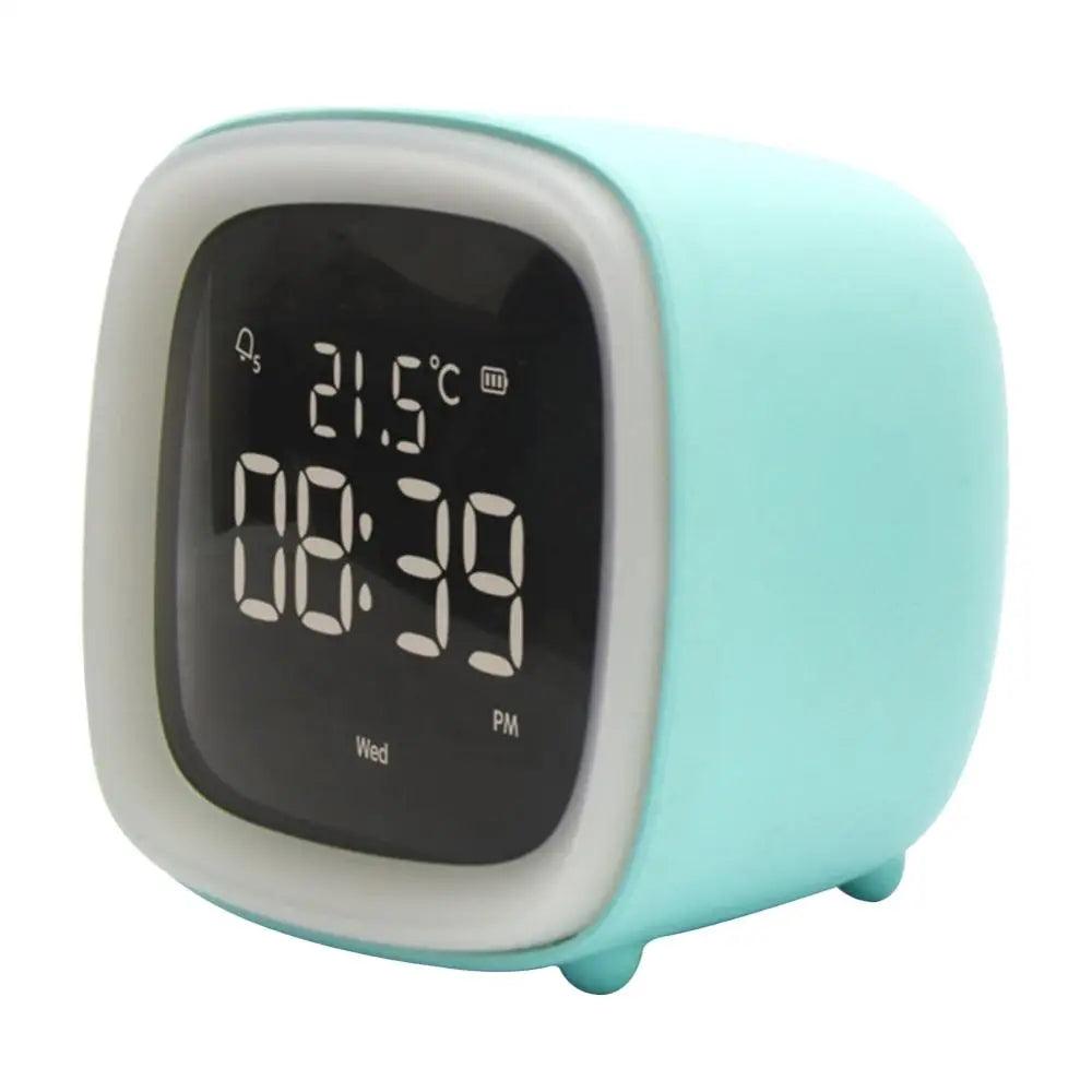 BunnyGlow - LED Vækkeur – Nattelys med Digital Skærm &amp; Timer