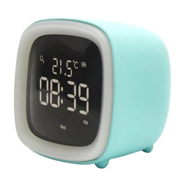 BunnyGlow - LED Vækkeur – Nattelys med Digital Skærm &amp; Timer