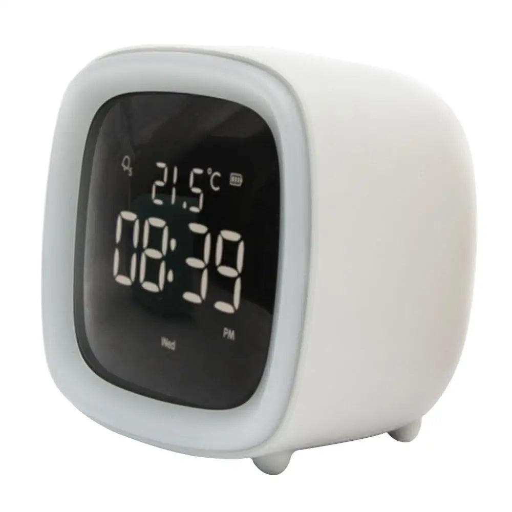 BunnyGlow - LED Vækkeur – Nattelys med Digital Skærm &amp; Timer