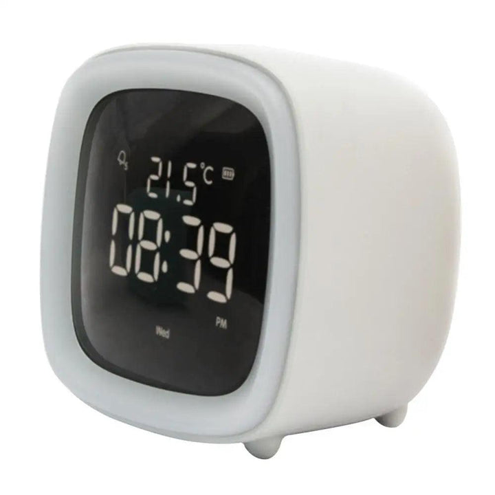 BunnyGlow - LED Vækkeur – Nattelys med Digital Skærm &amp; Timer