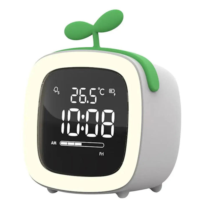 BunnyGlow - LED Vækkeur – Nattelys med Digital Skærm &amp; Timer