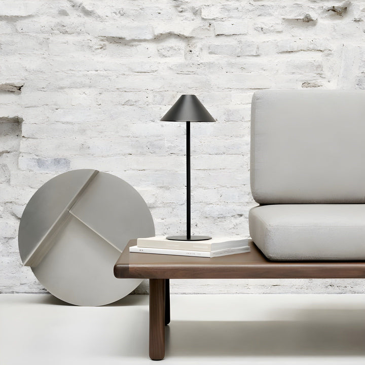 Minimalistisk dæmpbar Touch bordlampe - vandtæt og genopladelig lysfarve
