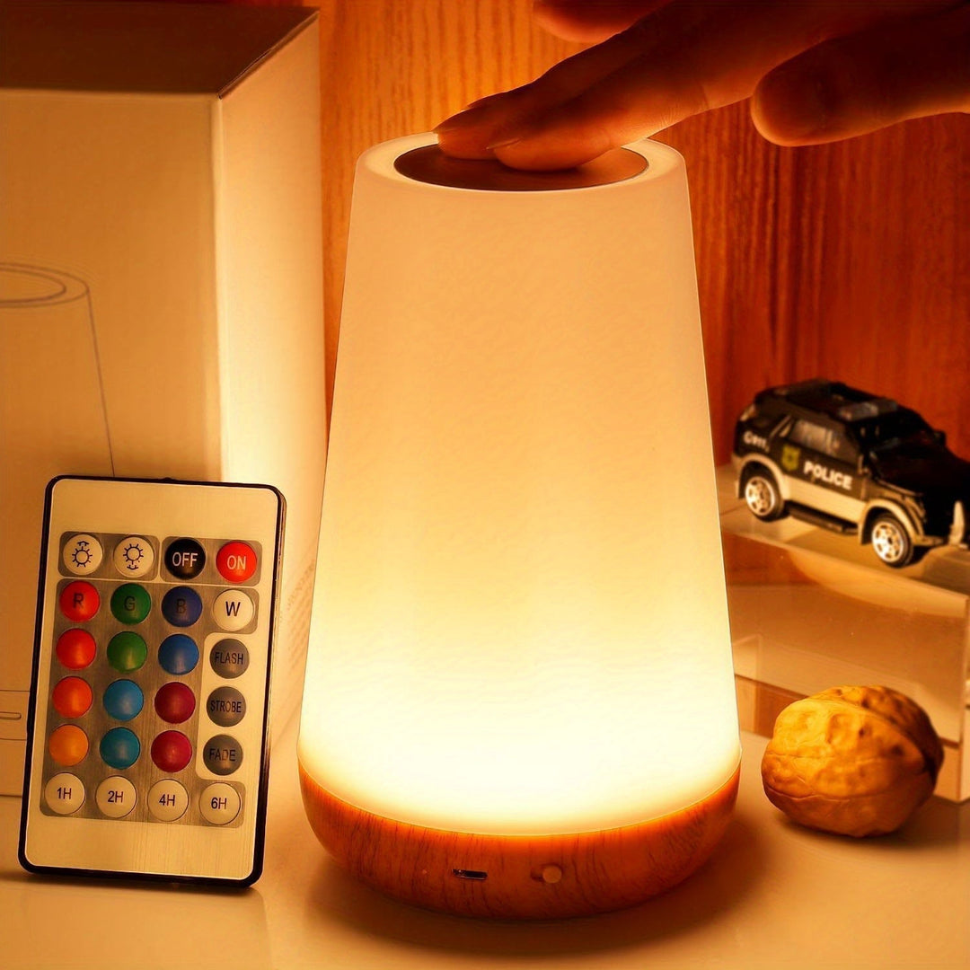 SpaceGlow – Trådløs LED Natlampe med Timer