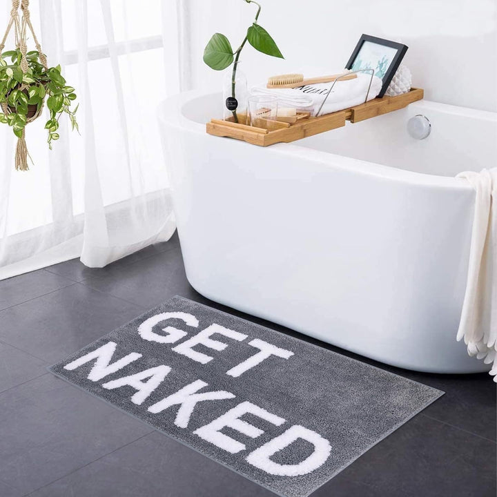 Get Naked Badeværelsesmåtte – Blød tuftet badeværelsesmåtte