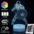 3D Lampe Marvel Captain America Kamp