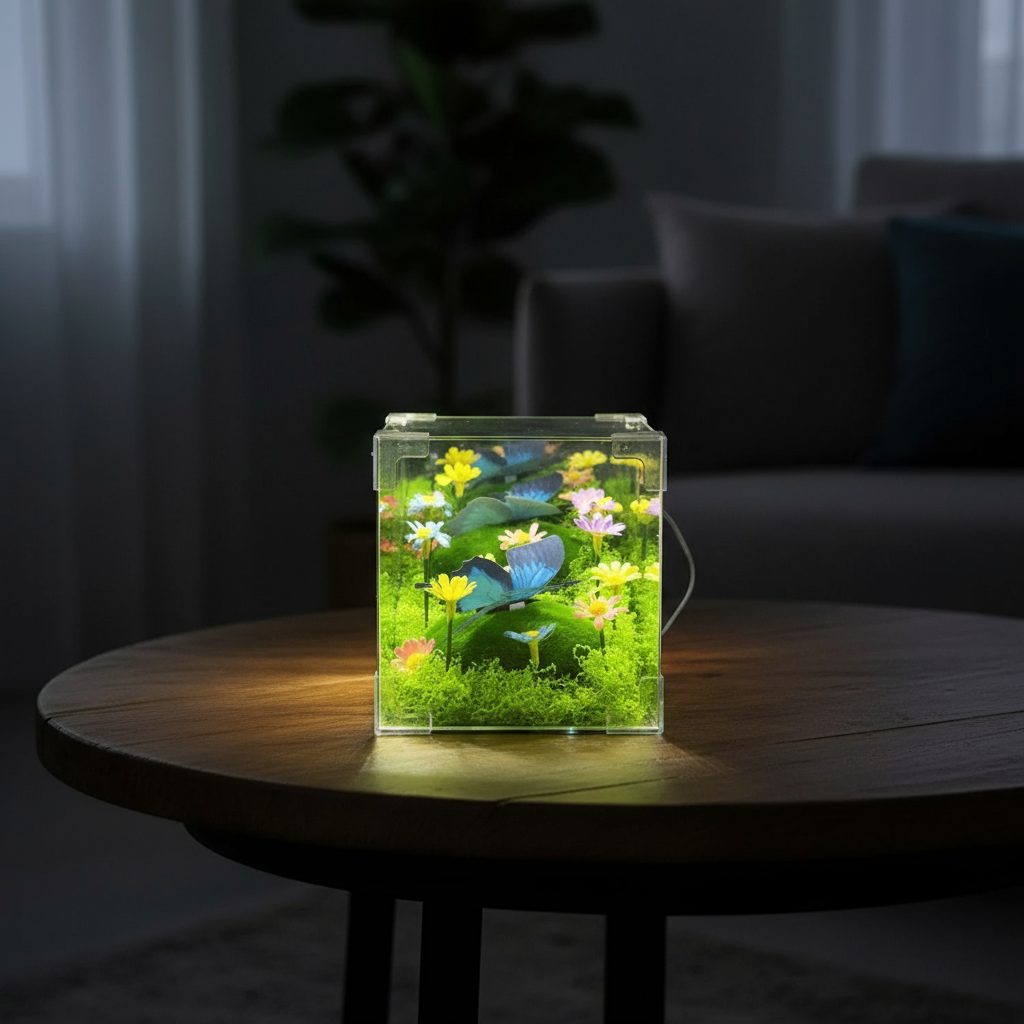 LED Sommerfugl Have Terning Natlys Dekor |