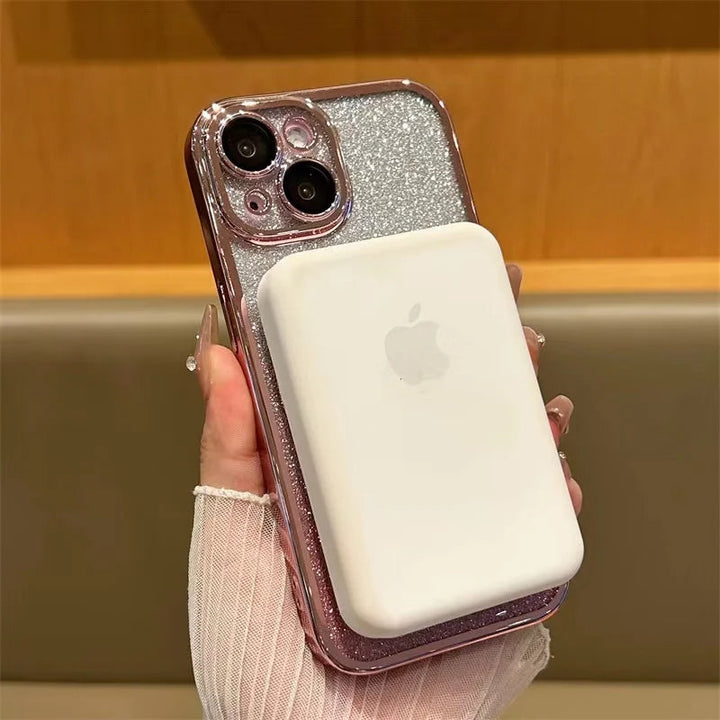 Glitter Magnetisk Ring Stativ Telefon Etui