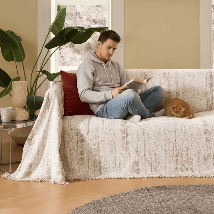 CHENILUX – Elegant Chenille Sofapude til Beskyttelse &amp; Stil