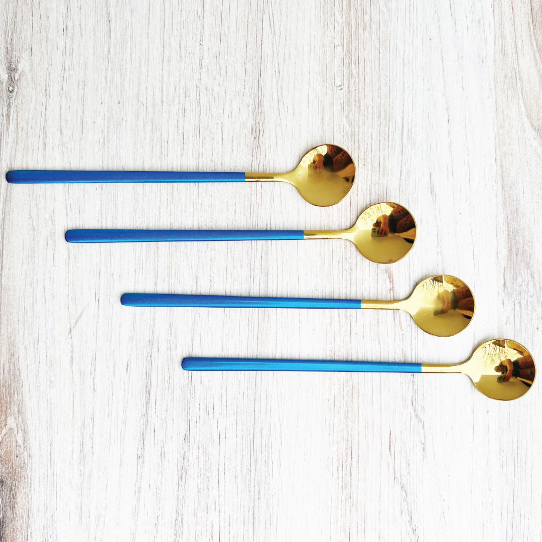 Trendy Espresso- og Dessertske Sæt med 4 Stykker