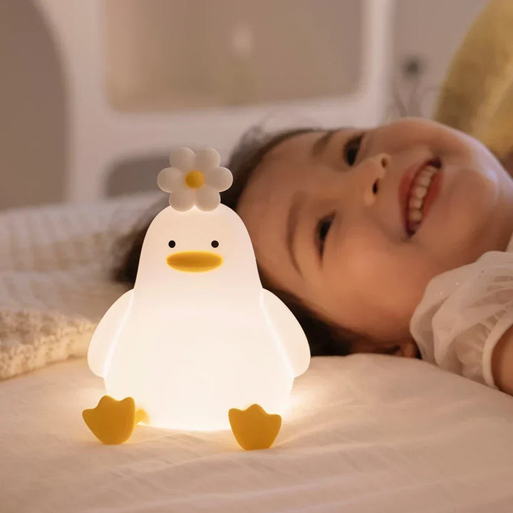 Sød And Lampe Nattelys