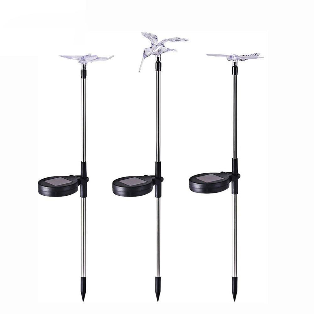 Sol-LED-Havelamper "farverige Fluer"