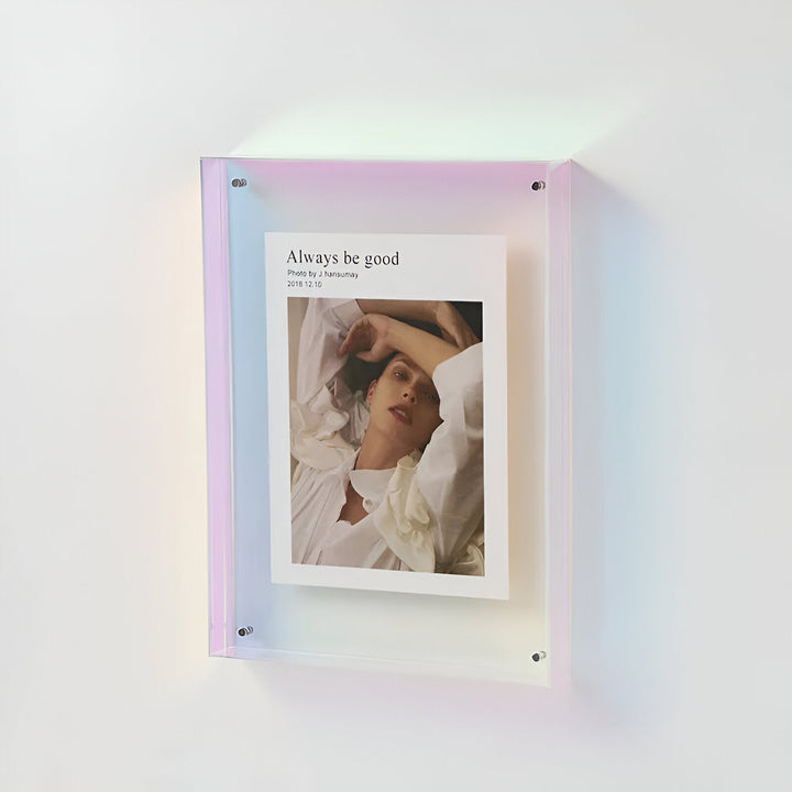 farvet transparent akrylramme til moderne displays