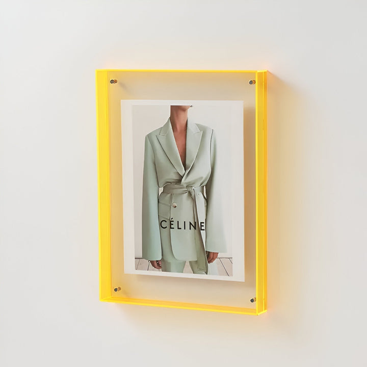 farvet transparent akrylramme til moderne displays
