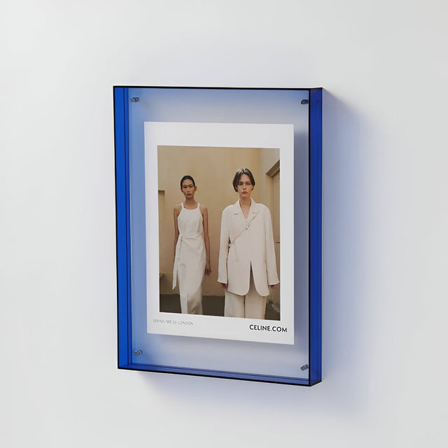 farvet transparent akrylramme til moderne displays