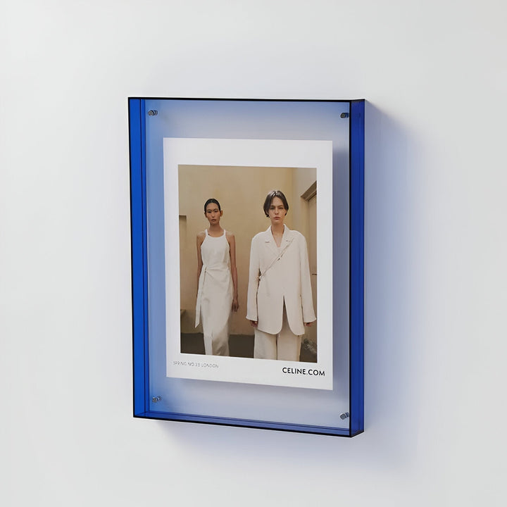 farvet transparent akrylramme til moderne displays