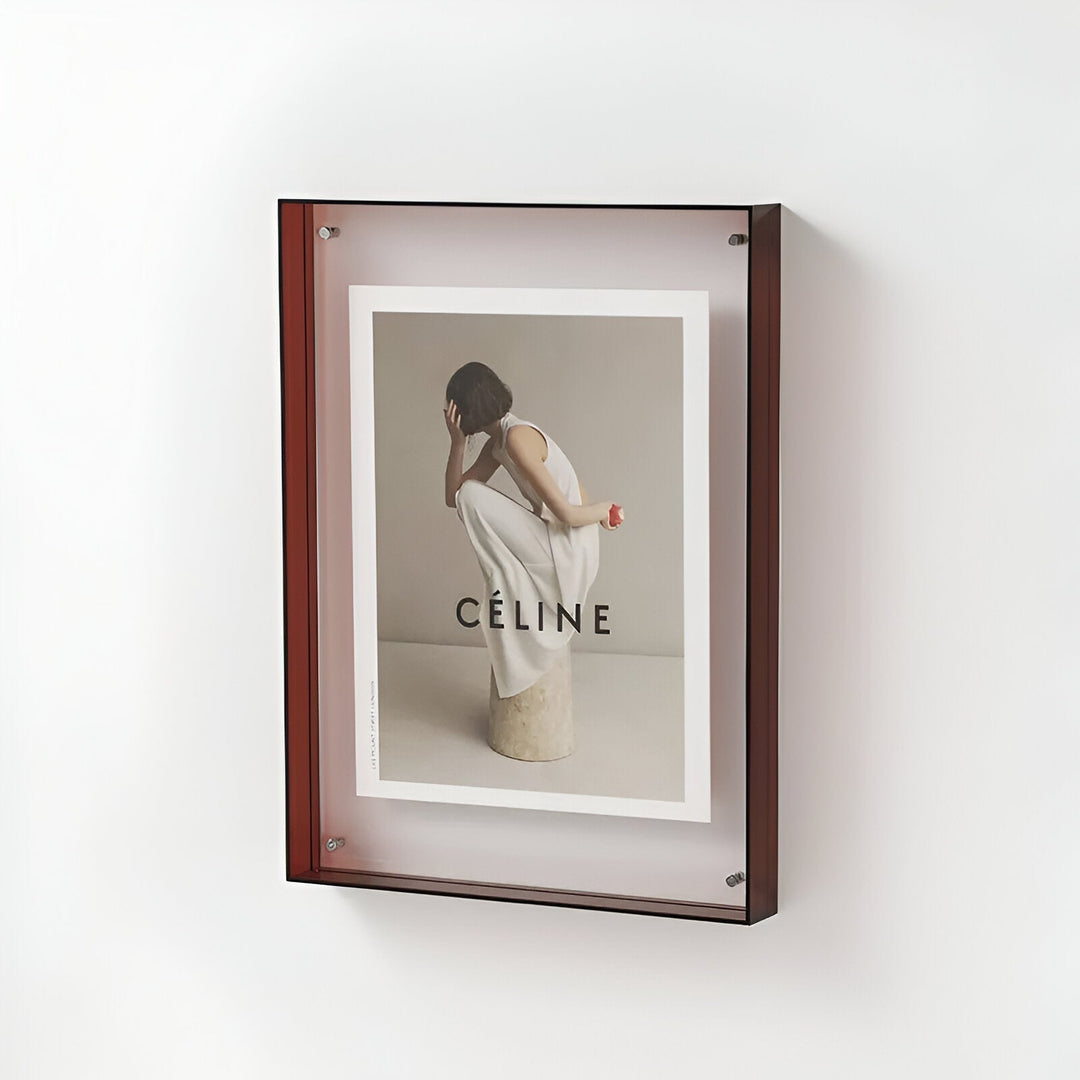 farvet transparent akrylramme til moderne displays