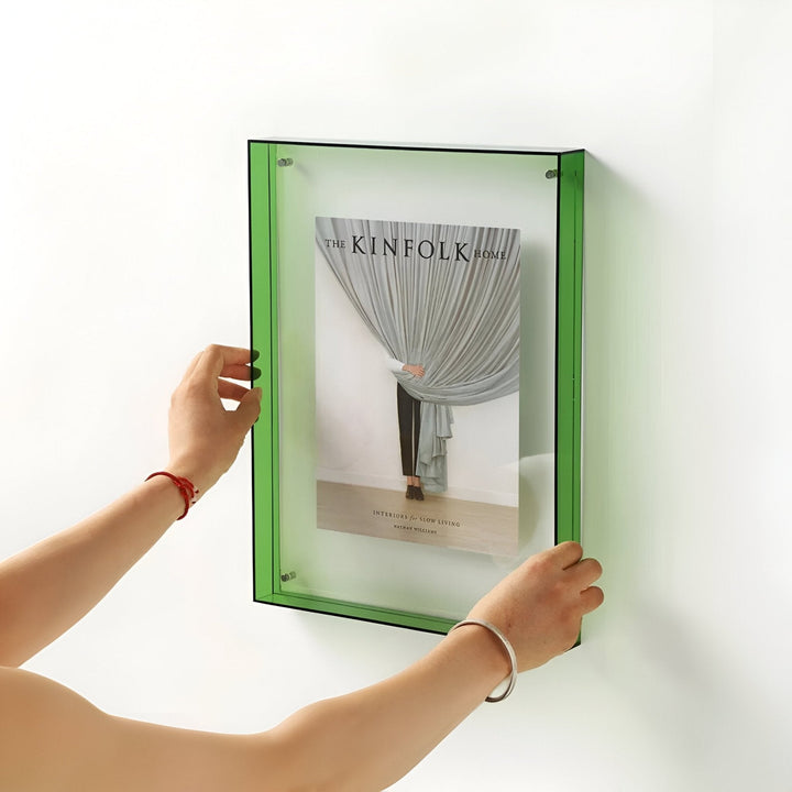 farvet transparent akrylramme til moderne displays
