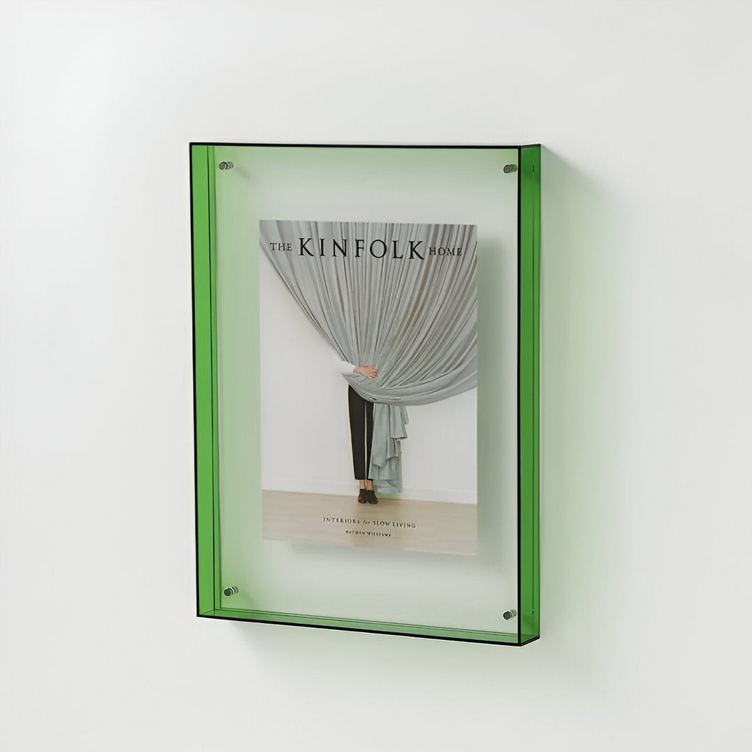 farvet transparent akrylramme til moderne displays