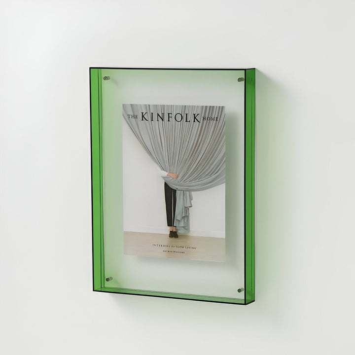 farvet transparent akrylramme til moderne displays