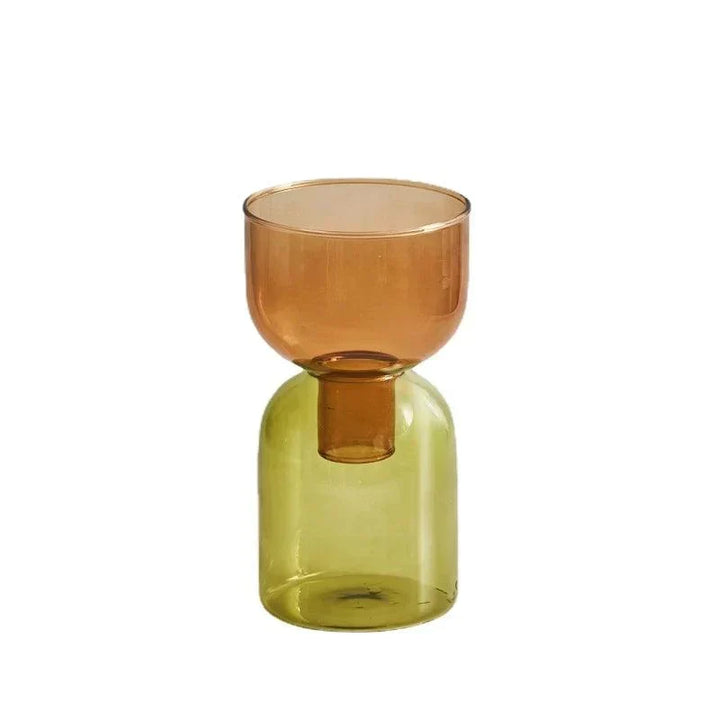 Glas Flaskehals To-delt Vase
