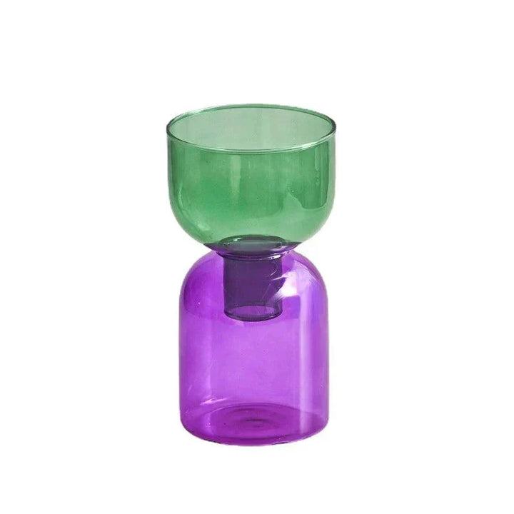 Glas Flaskehals To-delt Vase