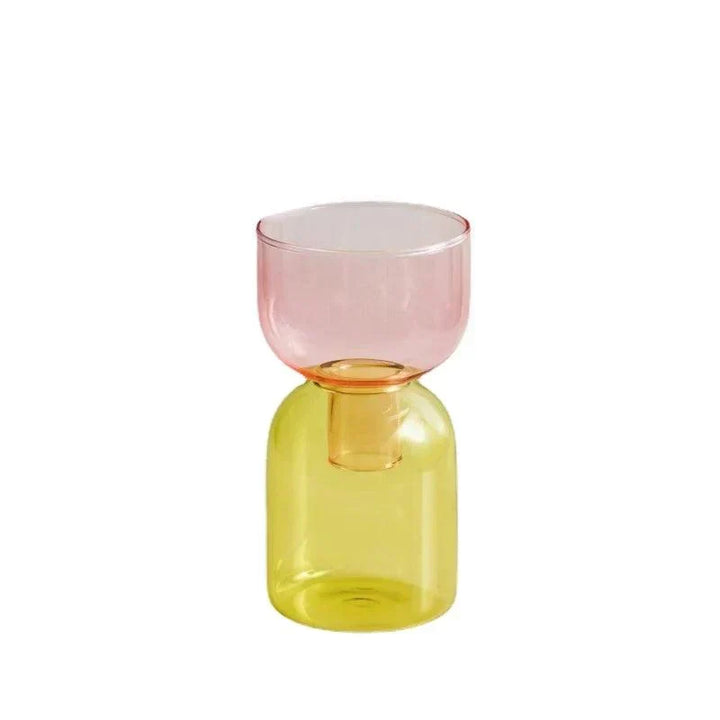 Glas Flaskehals To-delt Vase
